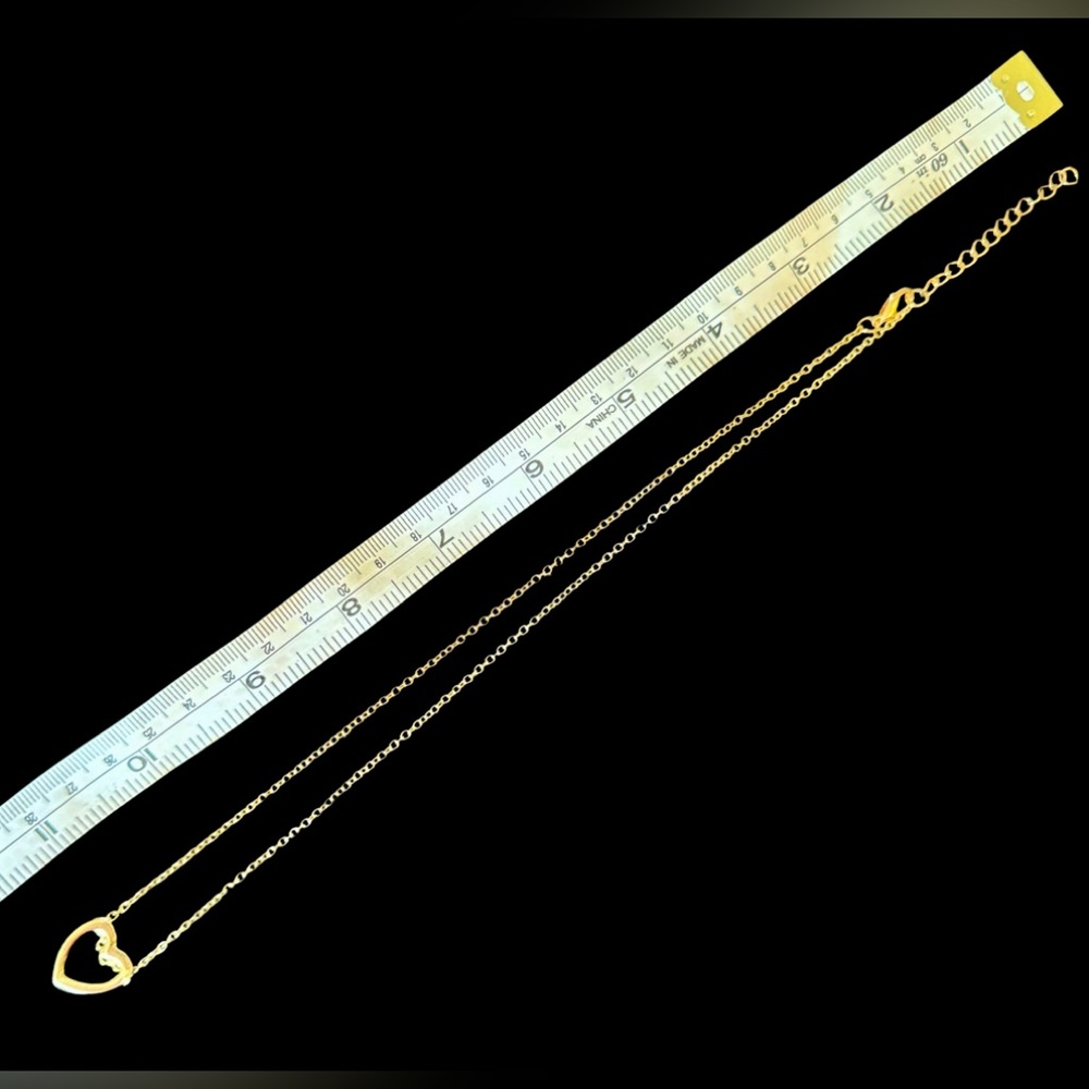 🆕 Gold Necklace Elegance Redefined Hrt - Picture 3 of 3